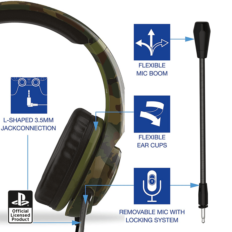 Stereo Gaming Headset PRO4-70 Camo - King Controller